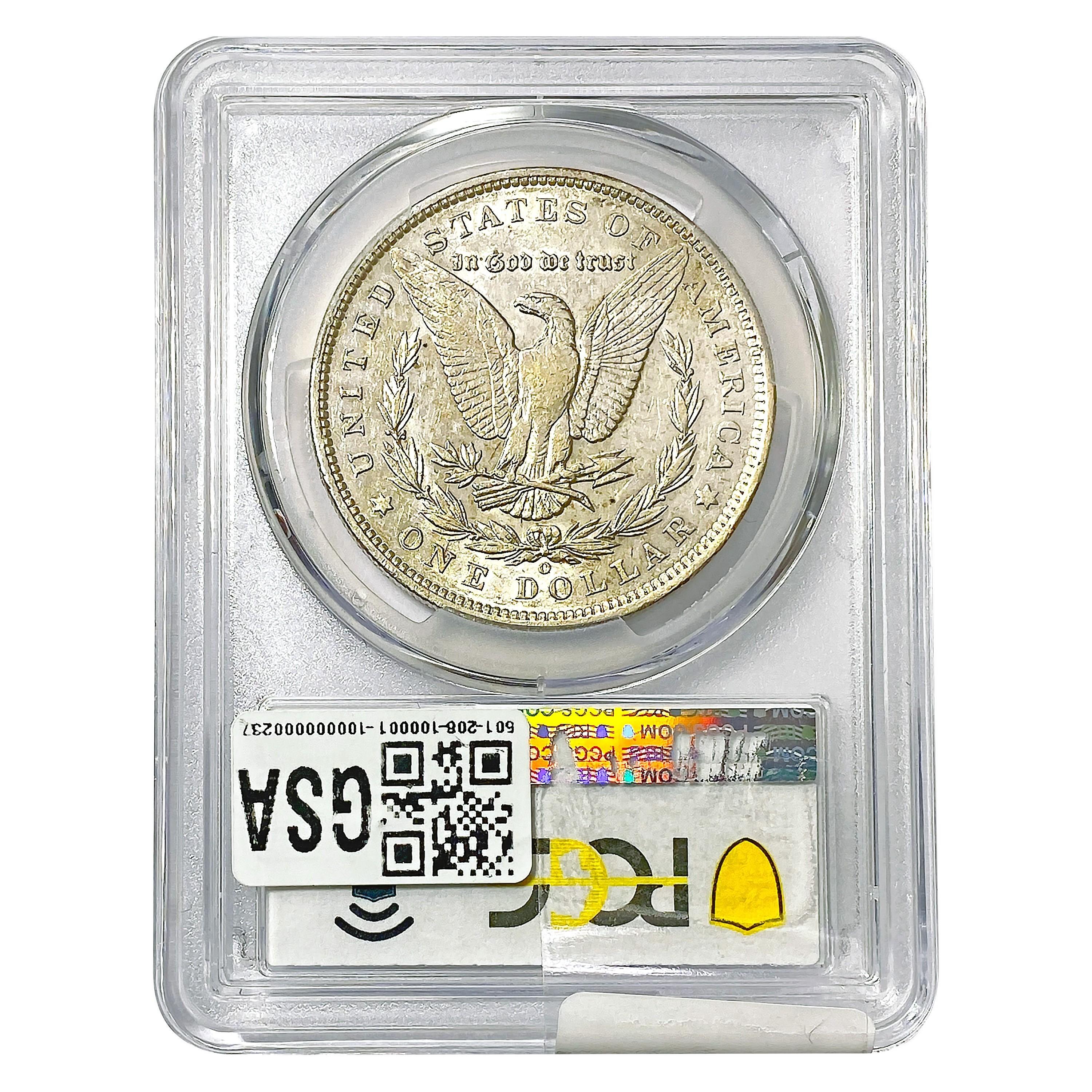 1891-O Morgan Silver Dollar PCGS AU50