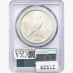 1924 Silver Peace Dollar PCGS MS61