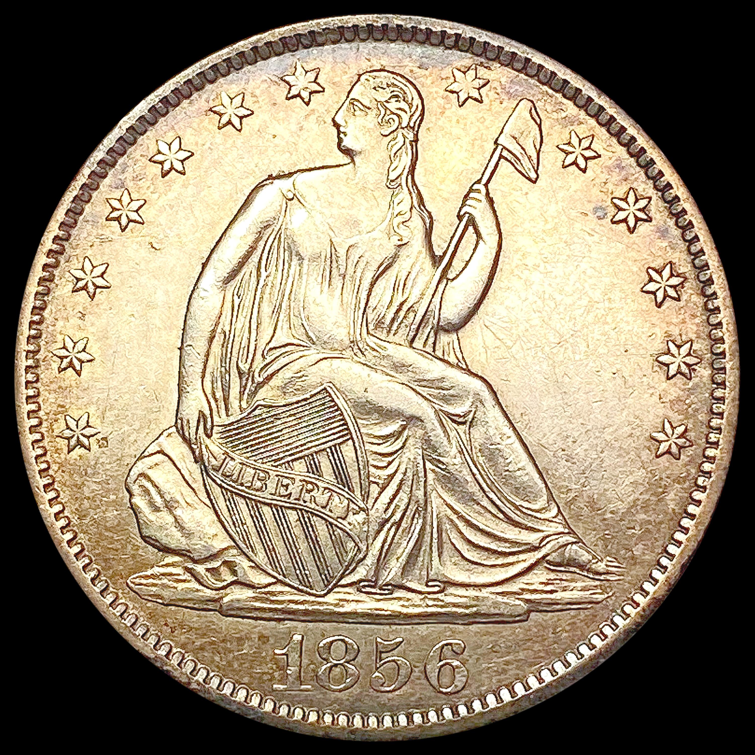 1856-O Seated Liberty Half Dollar CHOICE AU