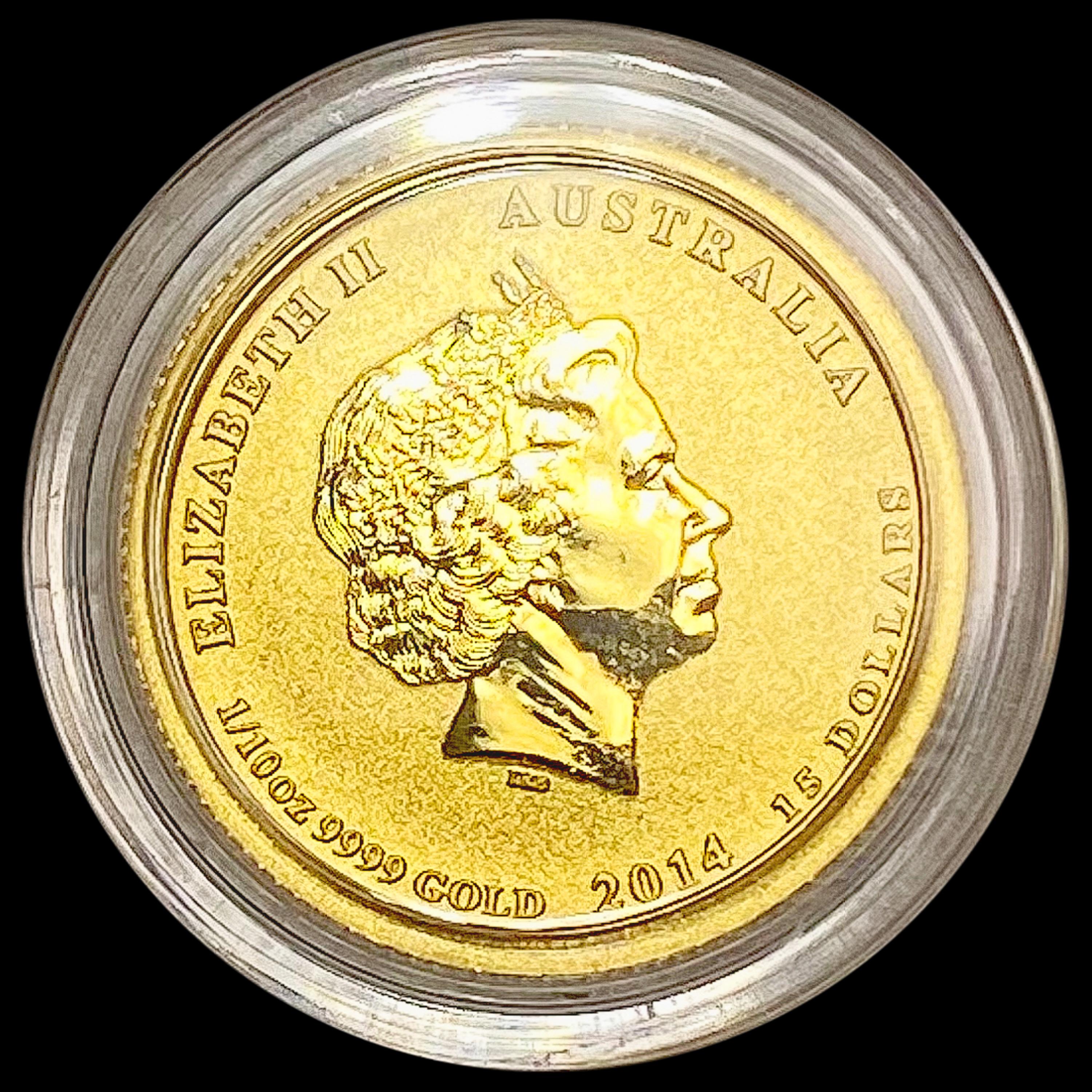 2014 Australia 1/10oz Gold $15 GEM PROOF