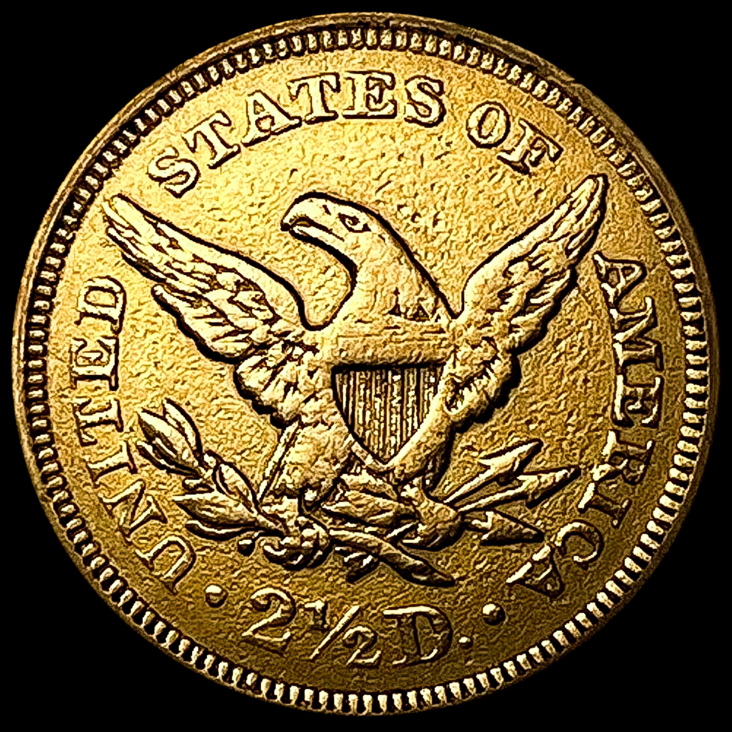 1852 $2.50 Gold Quarter Eagle CLOSELY UNCIRCULATED