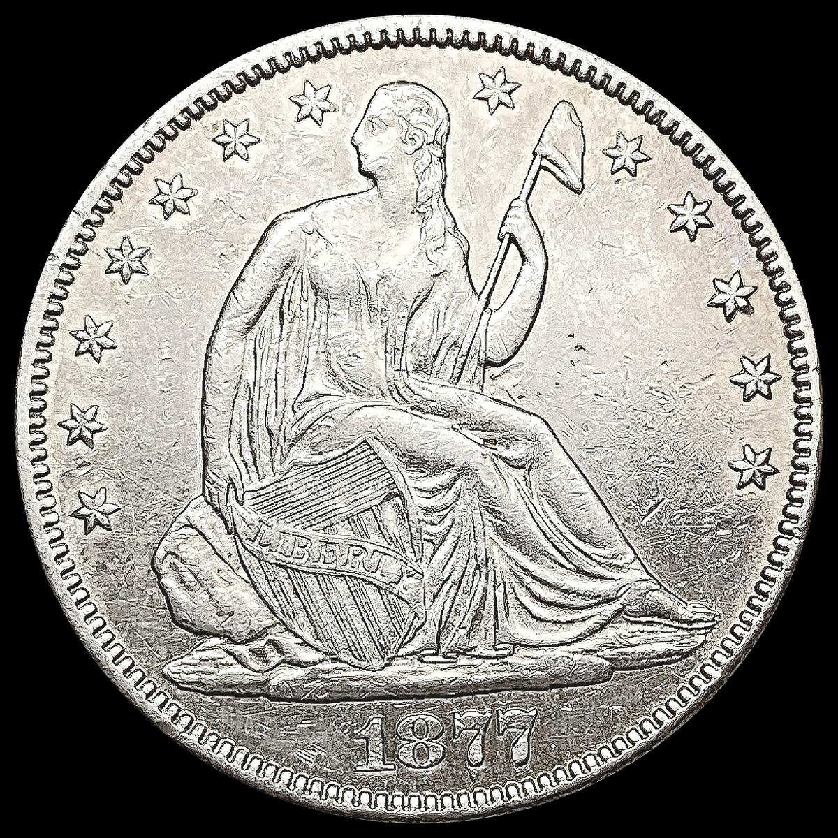 1877 Seated Liberty Half Dollar UNCIRCULATED