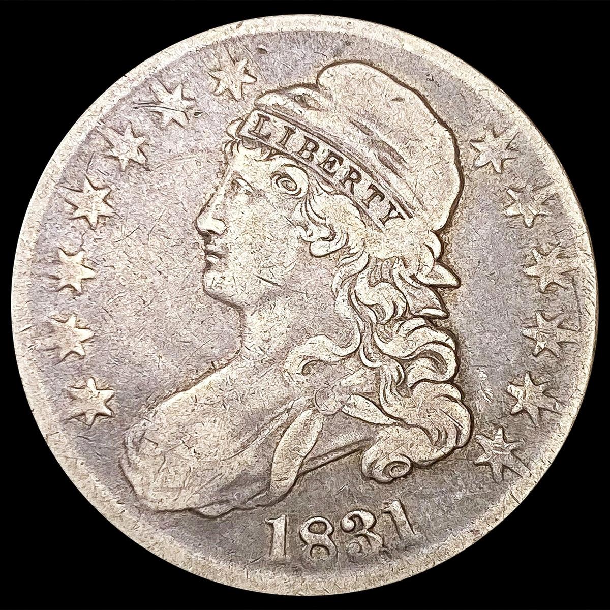 1831 0-106 Cap Bust Half DollaR1 NICELY CIRCULATED