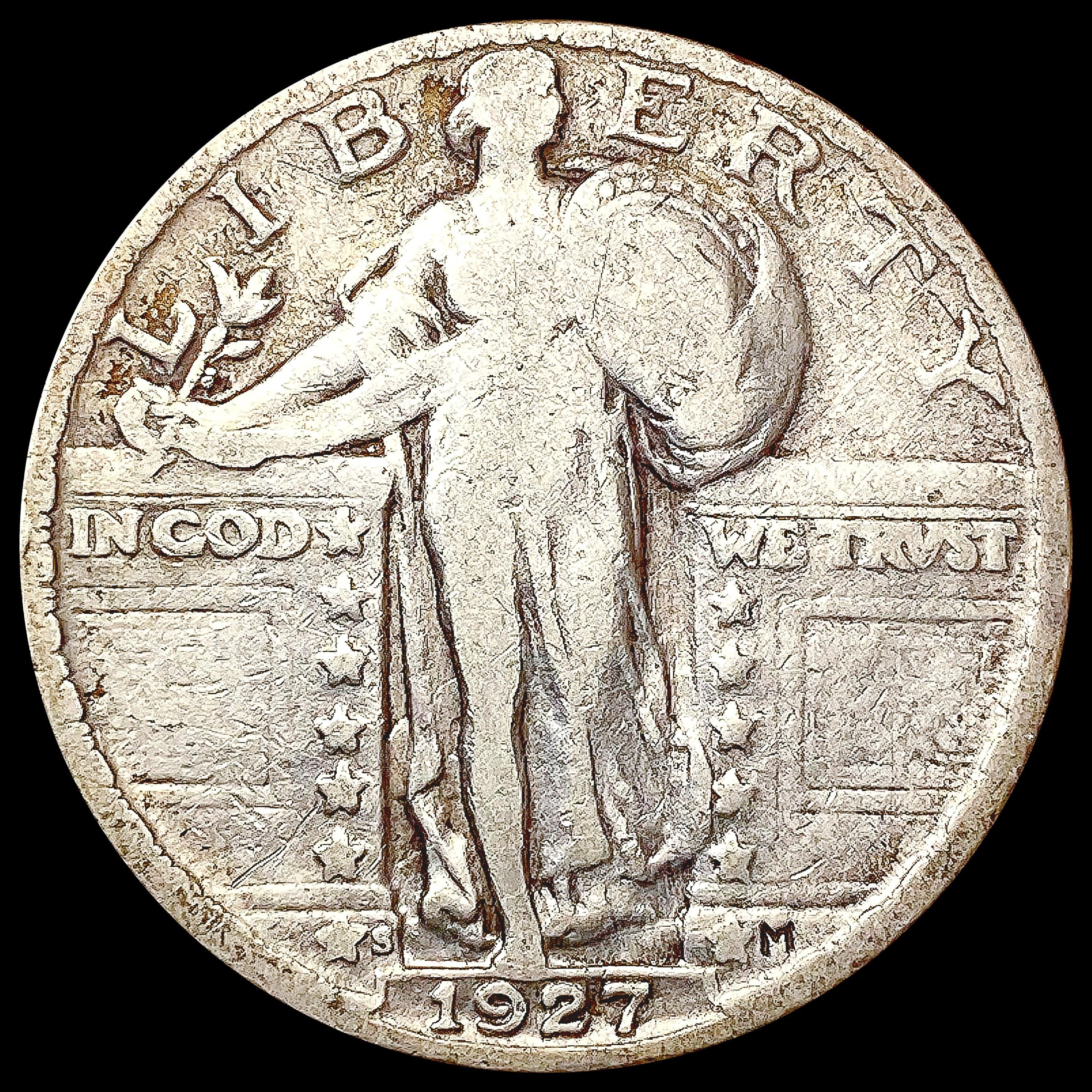 1927-S Standing Liberty Quarter LIGHTLY CIRCULATED