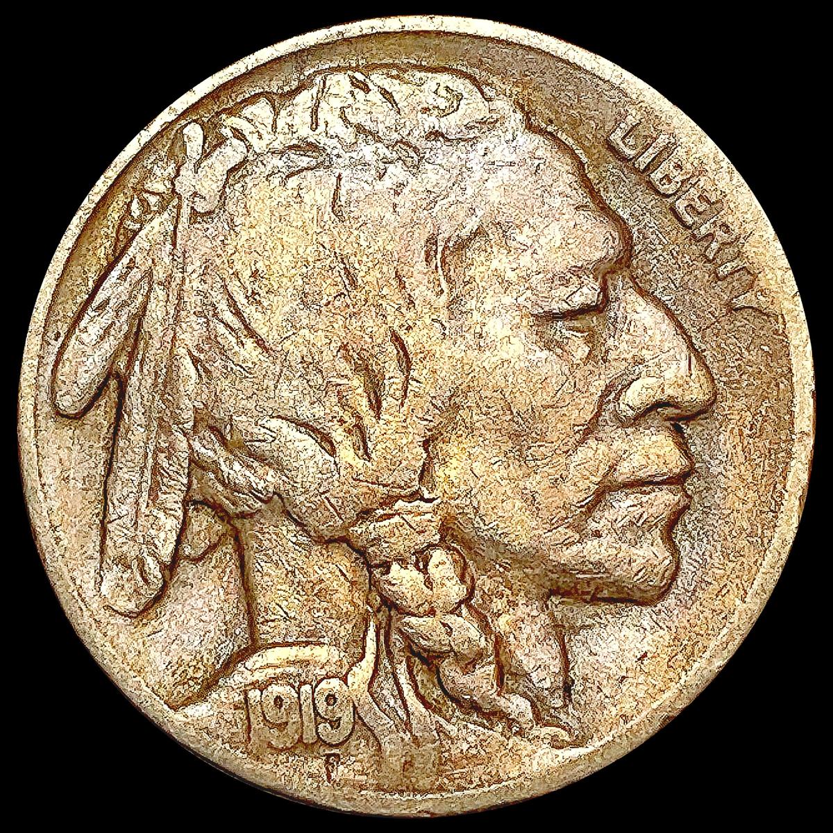 1919-S Buffalo Nickel LIGHTLY CIRCULATED