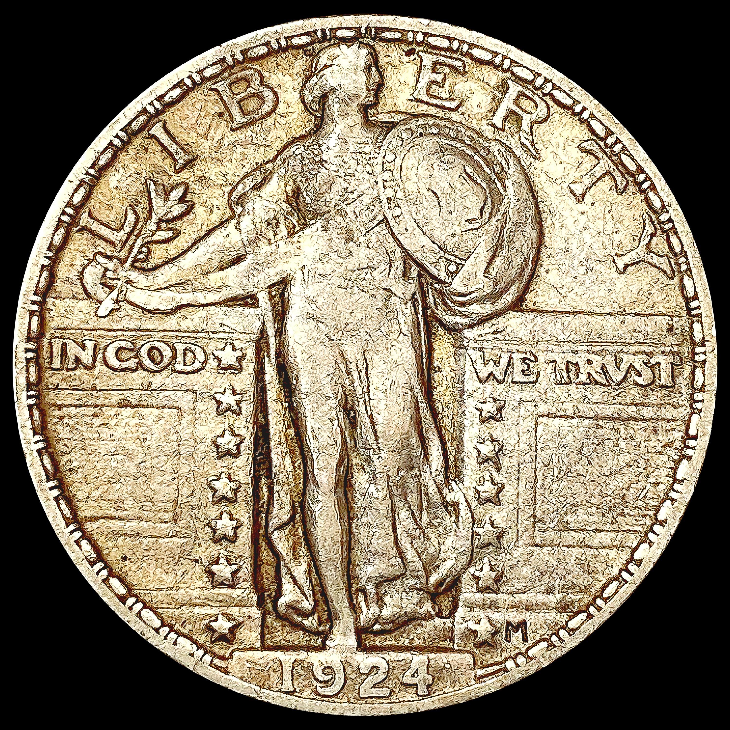 1924 Standing Liberty Quarter LIGHTLY CIRCULATED