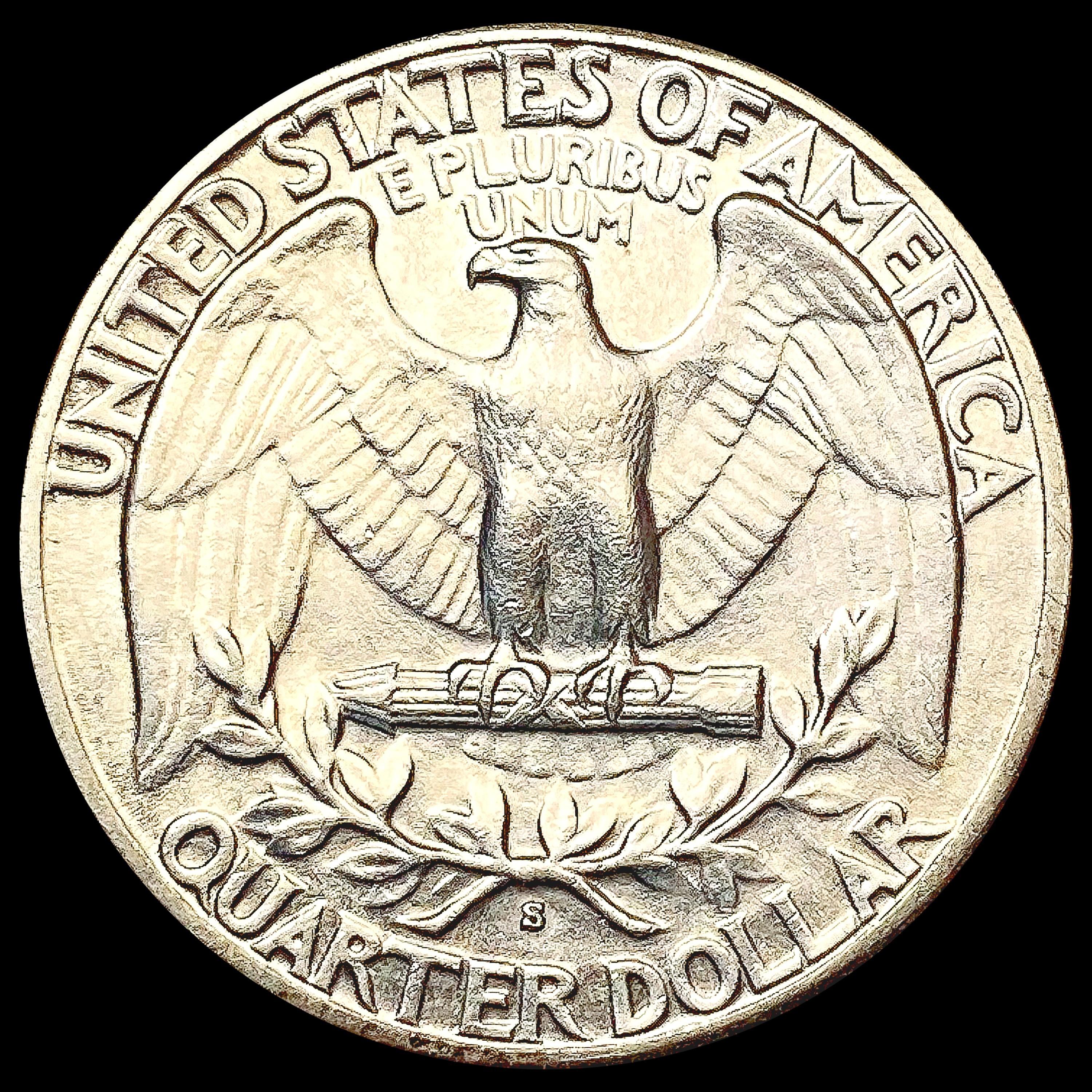 1936-S Washington Silver Quarter CHOICE AU