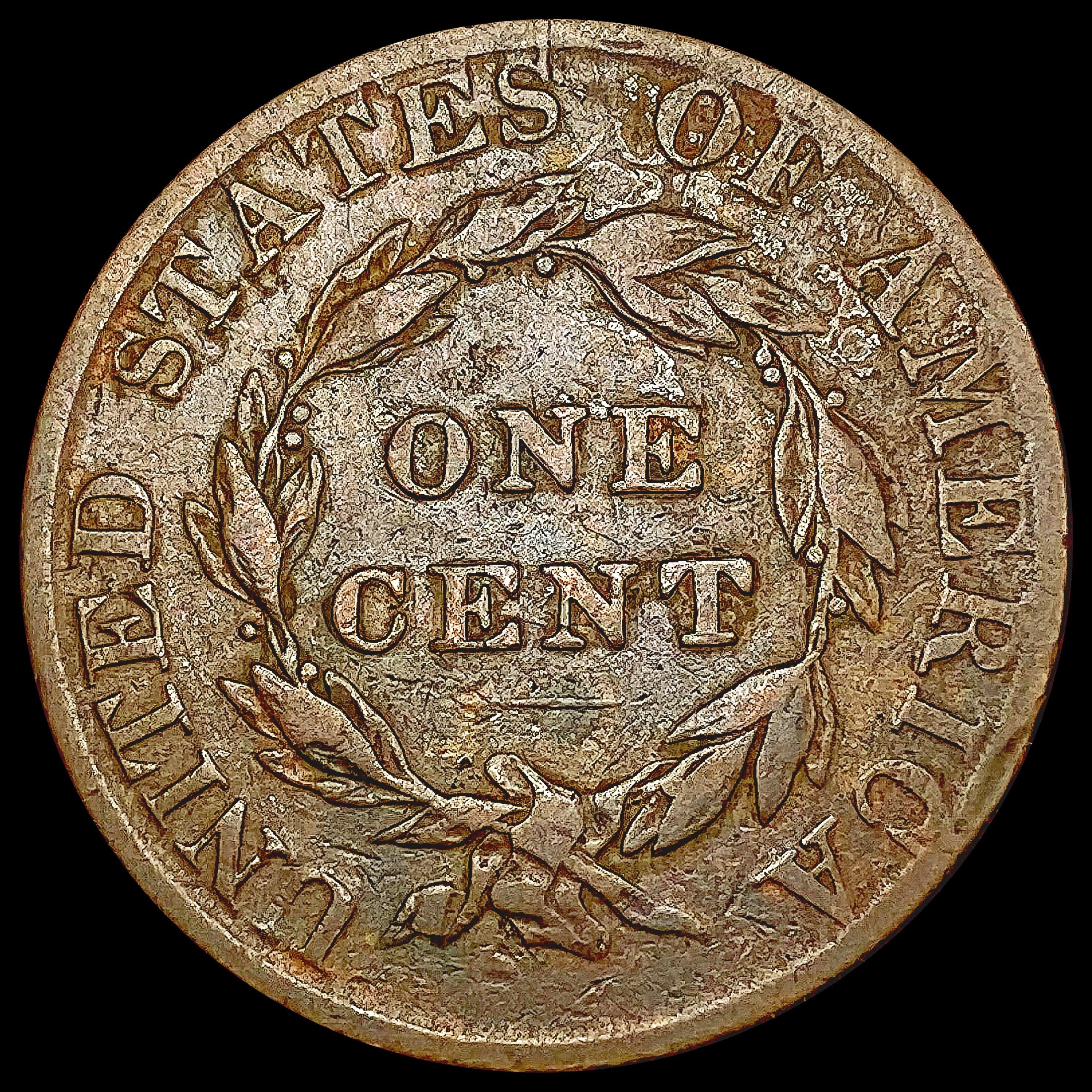 1824 Coronet Head Large Cent NICELY CIRCULATED