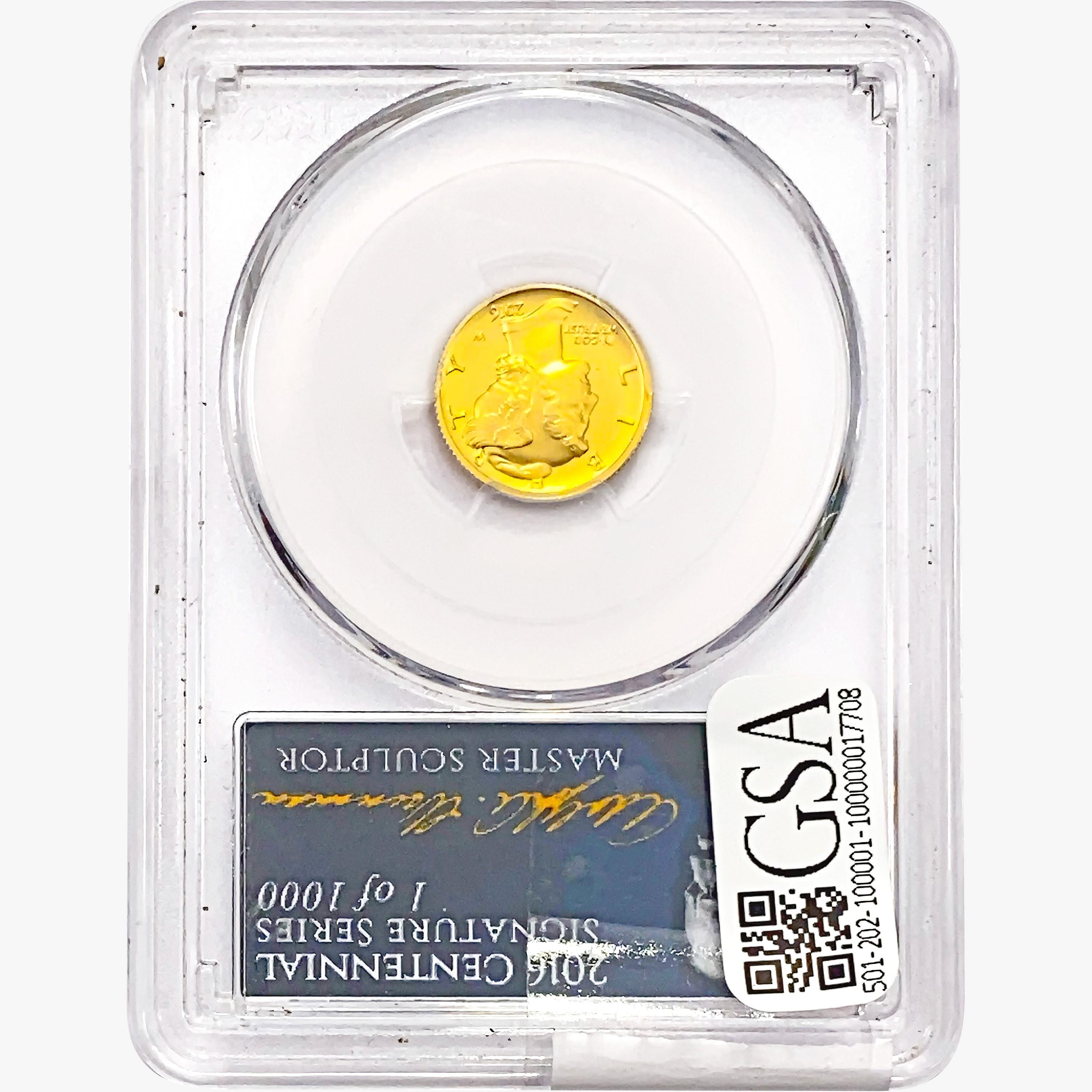 2016-W 10C 1/10oz. Gold PCGS SP70 1st Stike 100th