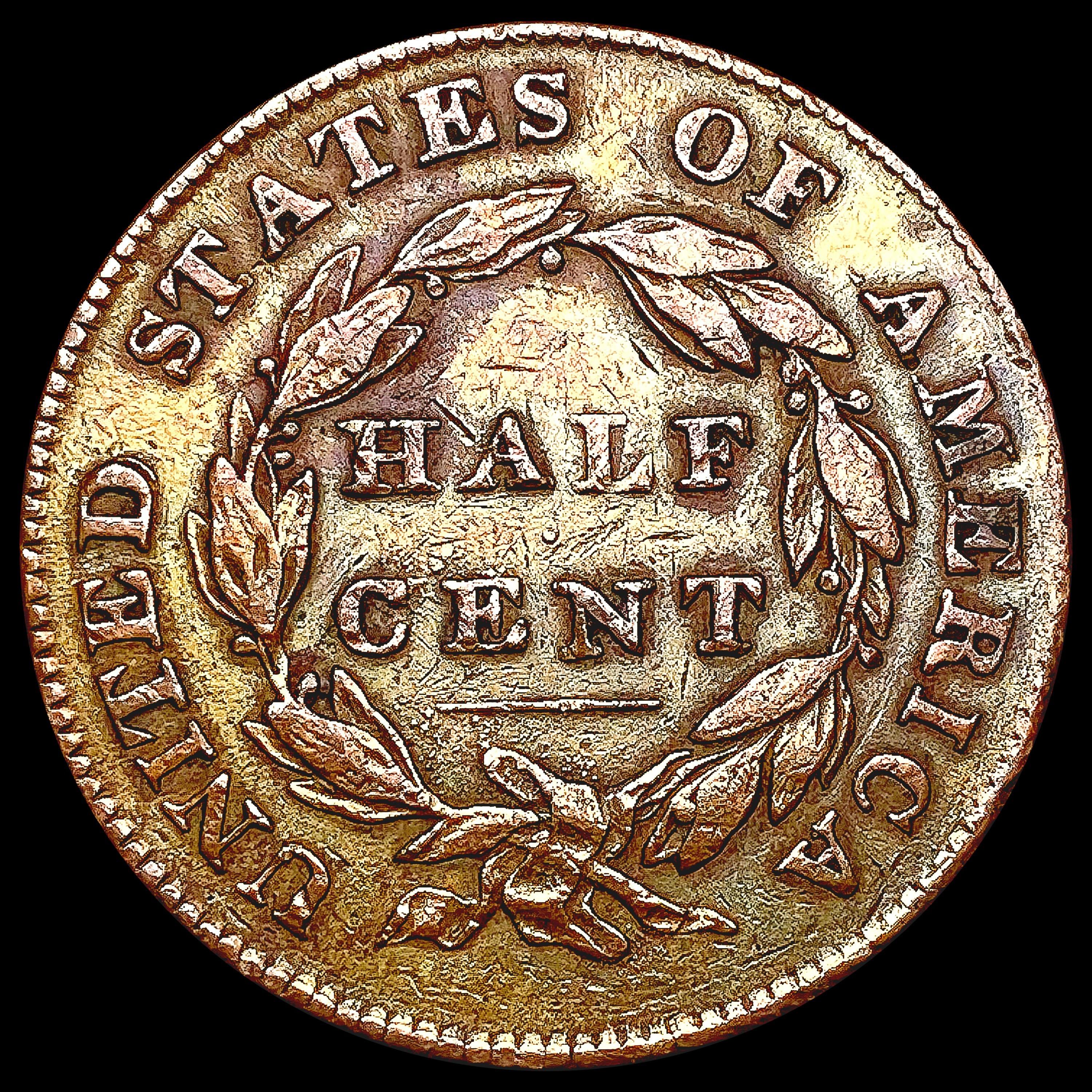 1832 Classic Head Half Cent LIGHTLY CIRCULATED