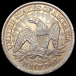 1853 Arws & Rays Seated Liberty Half Dollar CLOSEL