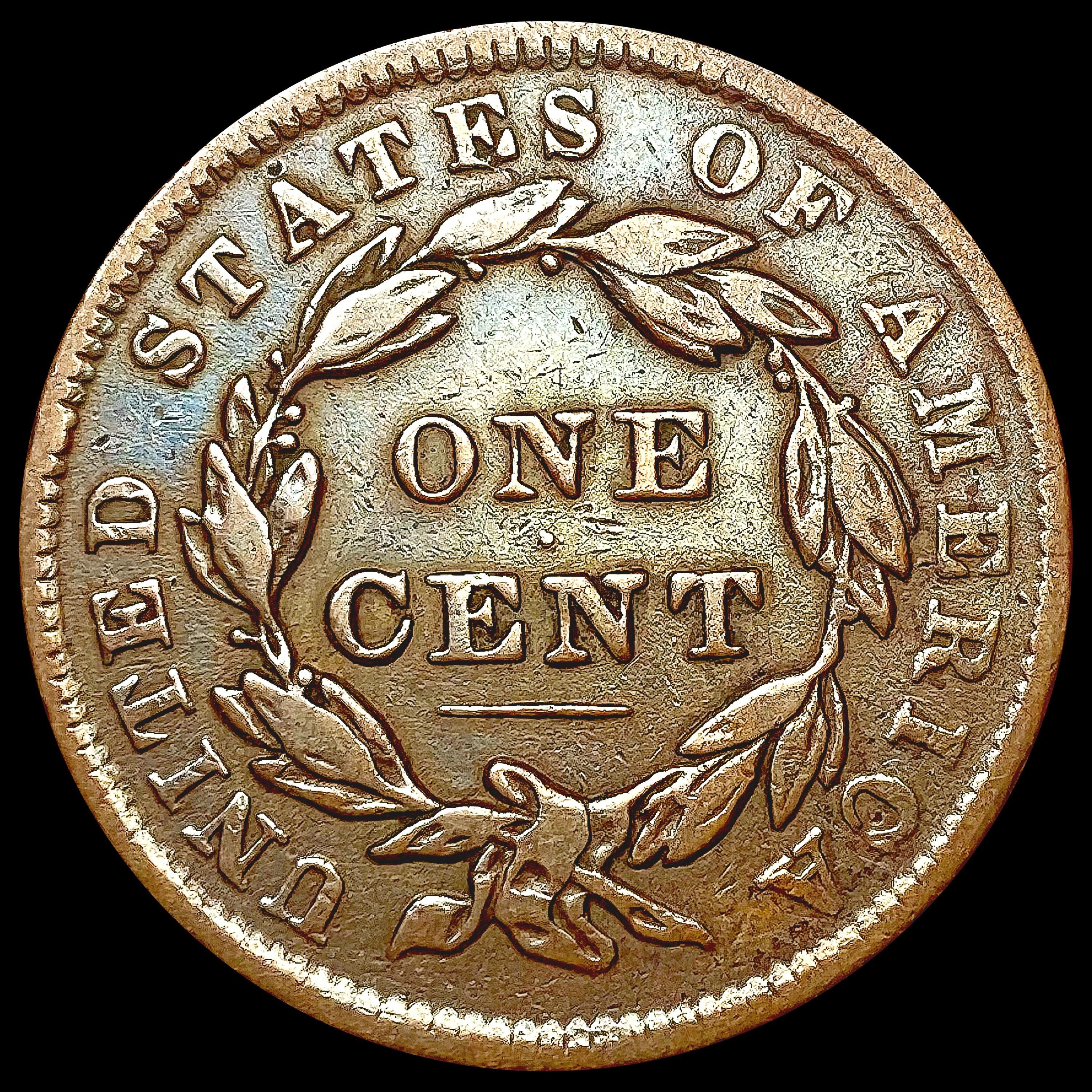 1838 Braided Hair Large Cent LIGHTLY CIRCULATED