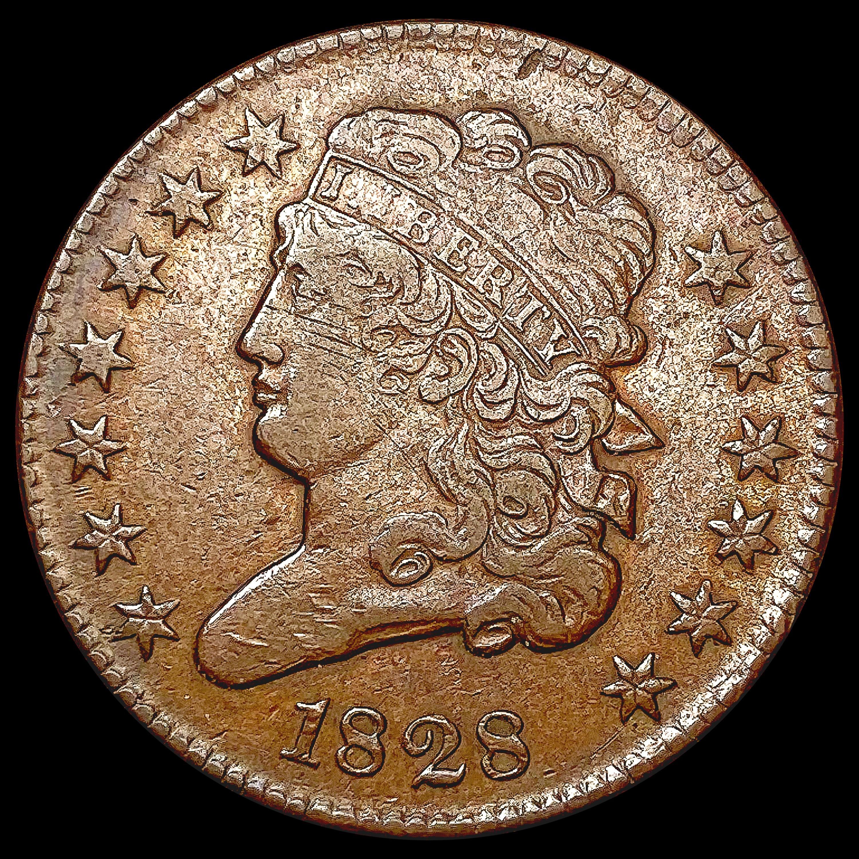 1828 Classic Head Half Cent CLOSELY UNCIRCULATED