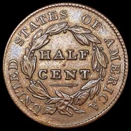 1828 Classic Head Half Cent CLOSELY UNCIRCULATED