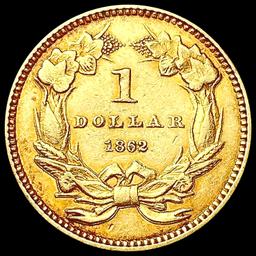 1862 Rare Gold Dollar UNCIRCULATED