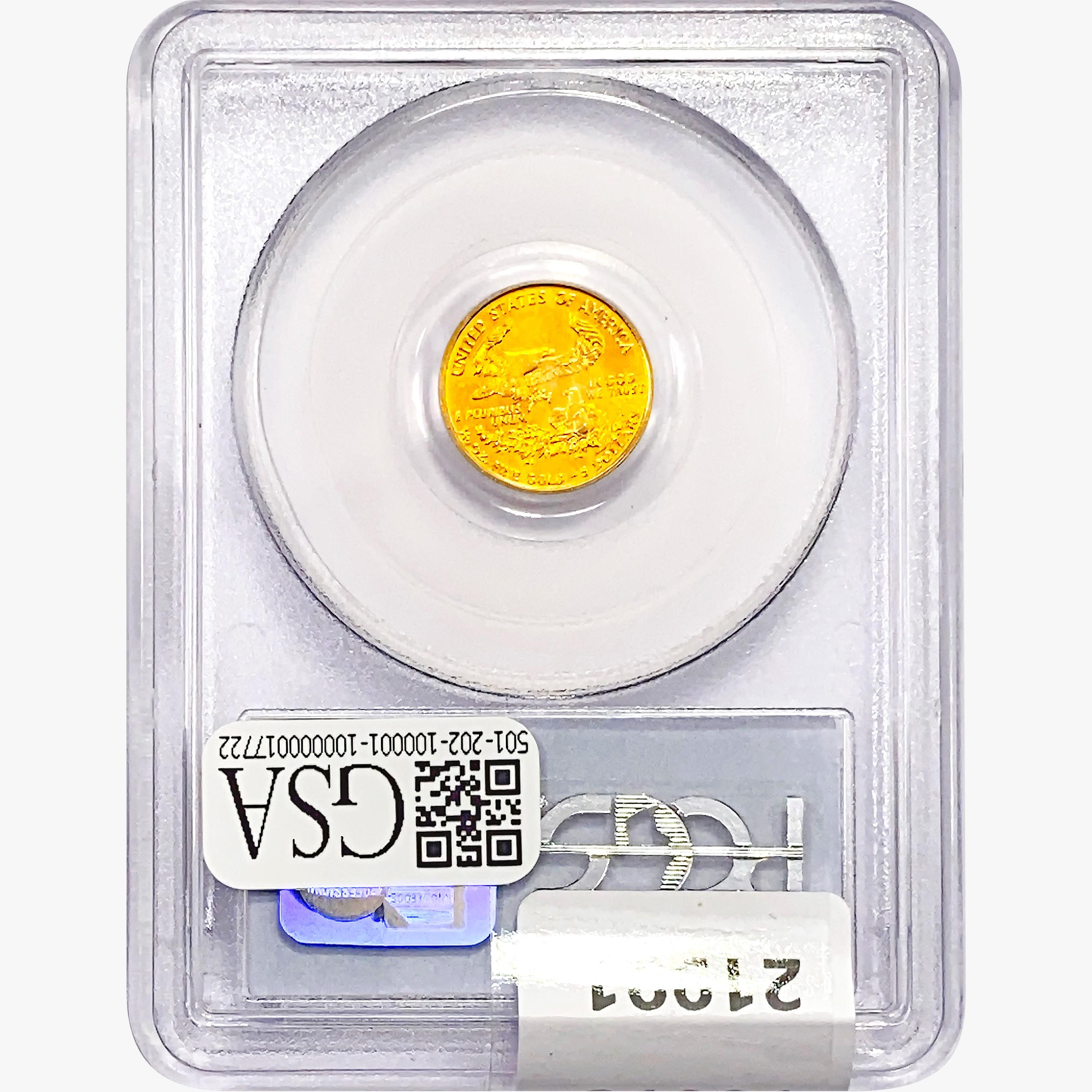 2001 $5 1/10oz. Gold Eagle PCGS MS69