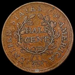 1804 Draped Bust Half Cent LIGHTLY CIRCULATED