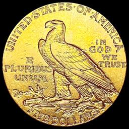 1913 $5 Gold Half Eagle LIGHTLY CIRCULATED