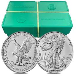 2024 AMERICAN SILVER EAGLE 20 COIN BU ROLL