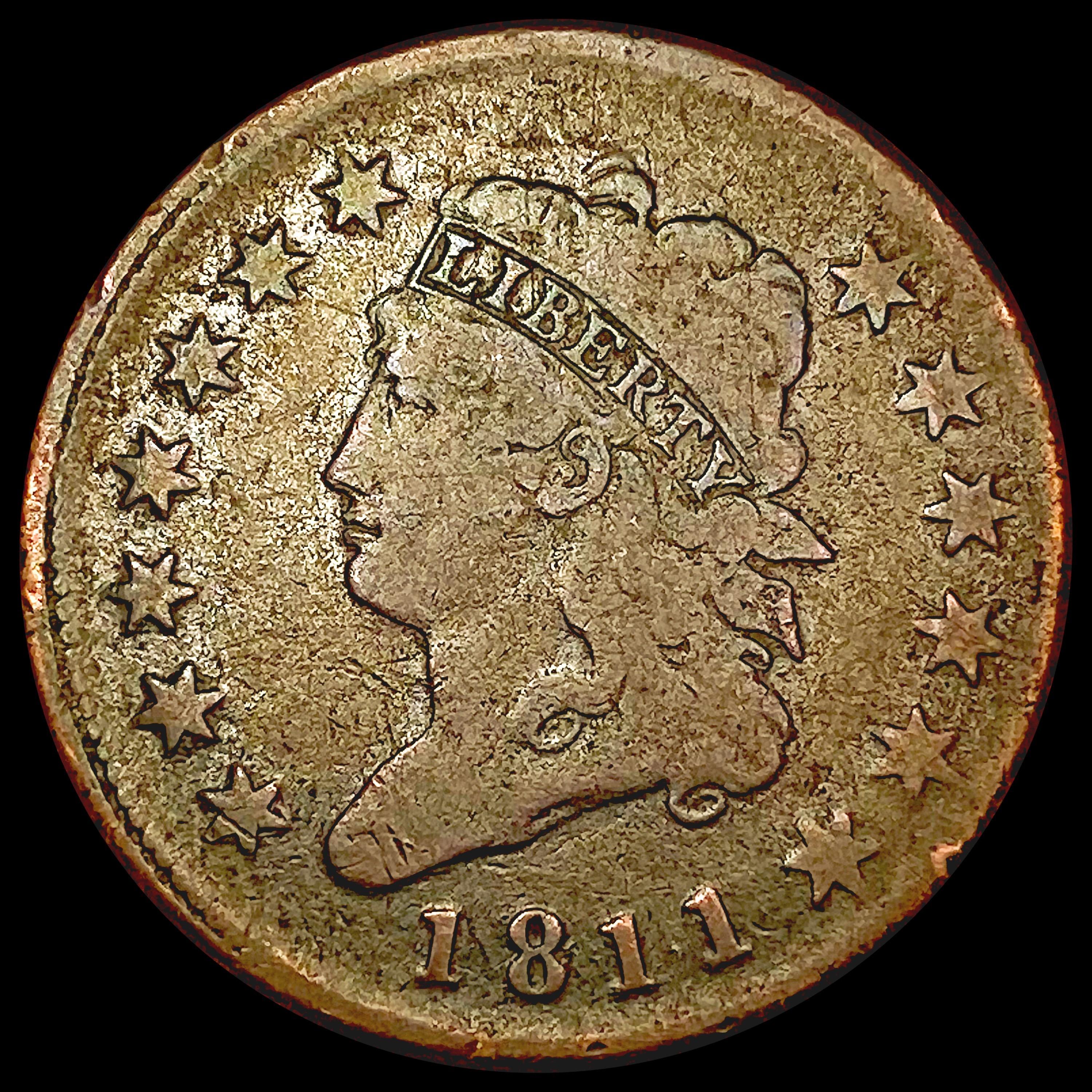 1811 Classic Head Large Cent NICELY CIRCULATED