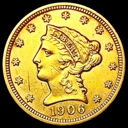 1906 $2.50 Gold Quarter Eagle UNCIRCULATED