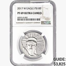 2017-W $100 1oz. Platinum Eagle NGC PF69 UC