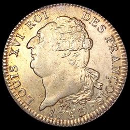 1793 France SilveEcu CLOSELY UNCIRCULATED