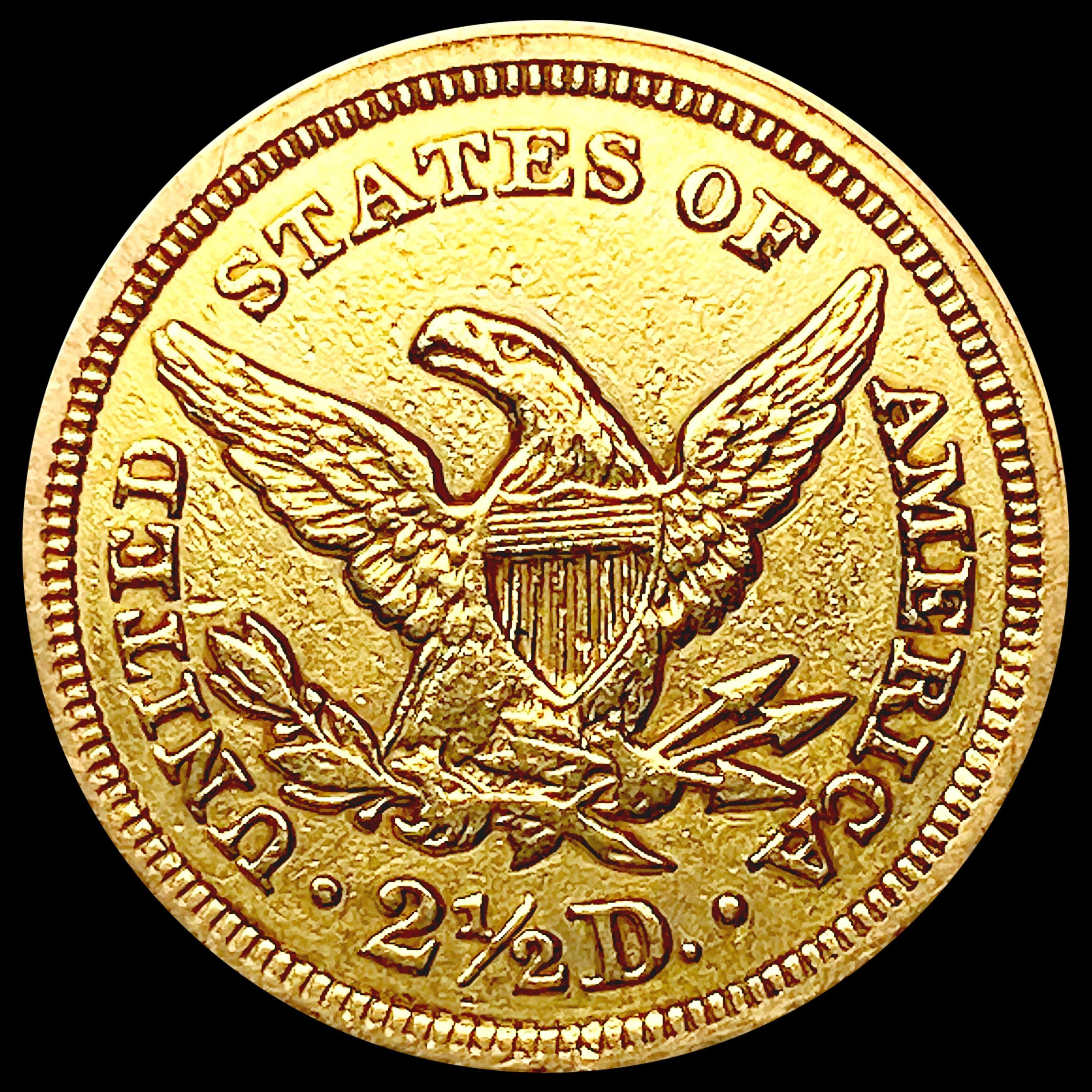 1850 $2.50 Gold Quarter Eagle CLOSELY UNCIRCULATED