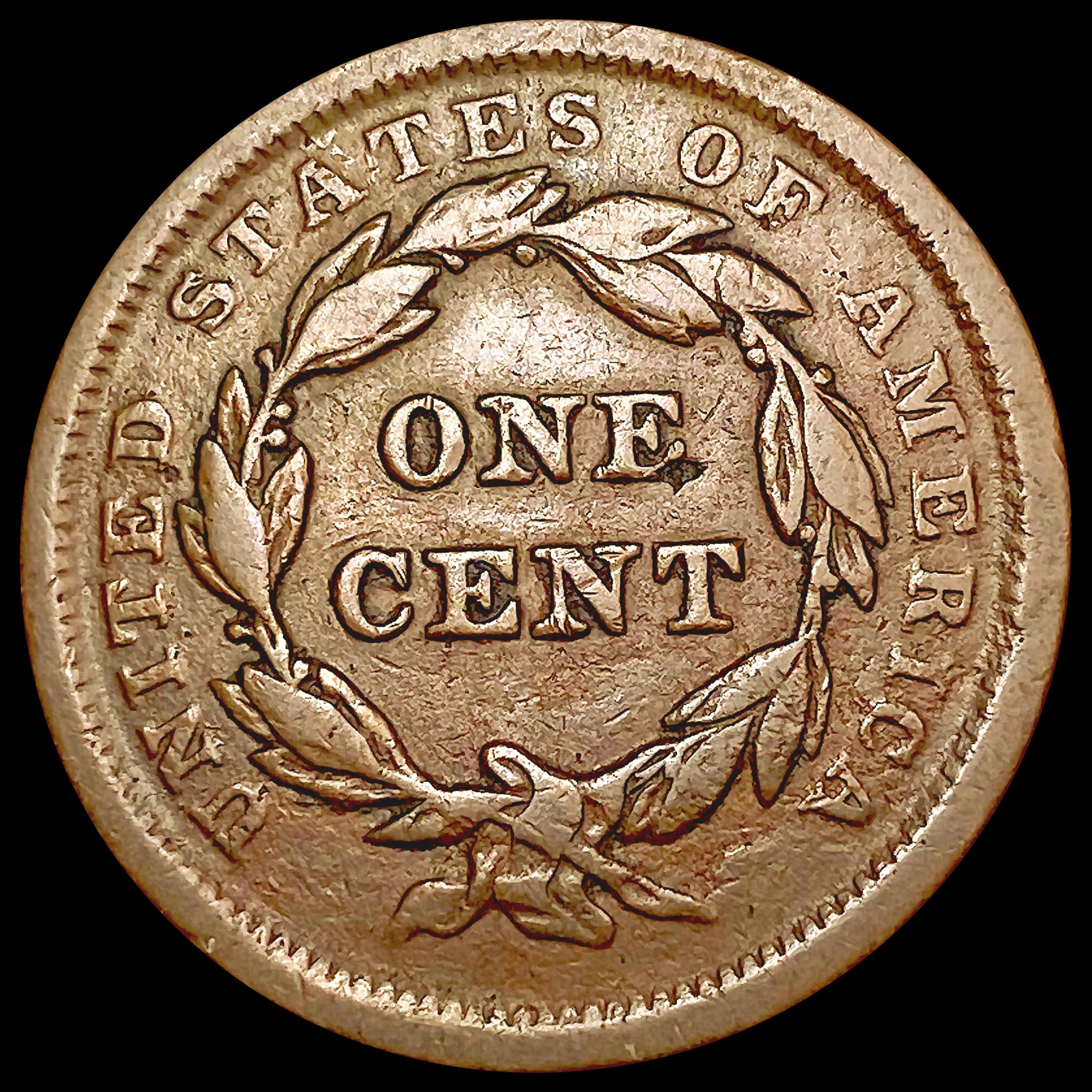 1840 Braided Hair Large Cent LIGHTLY CIRCULATED