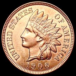 1906 RED Indian Head Cent CHOICE BU