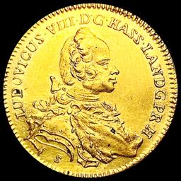 1755 German .111oz Gold Ducat Uncirculated CLOSELY