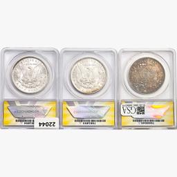 1884-1885-O [3] Morgan Silver Dollar ANACS MS63