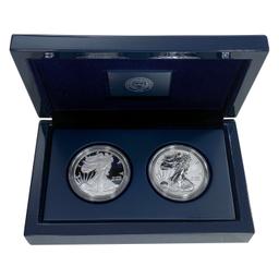 2012 US 1oz Silver Eagle Proof and Rev. Proof Set