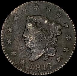 1817 13 Stars Classic Head Large Cent LIGHTLY CIRC