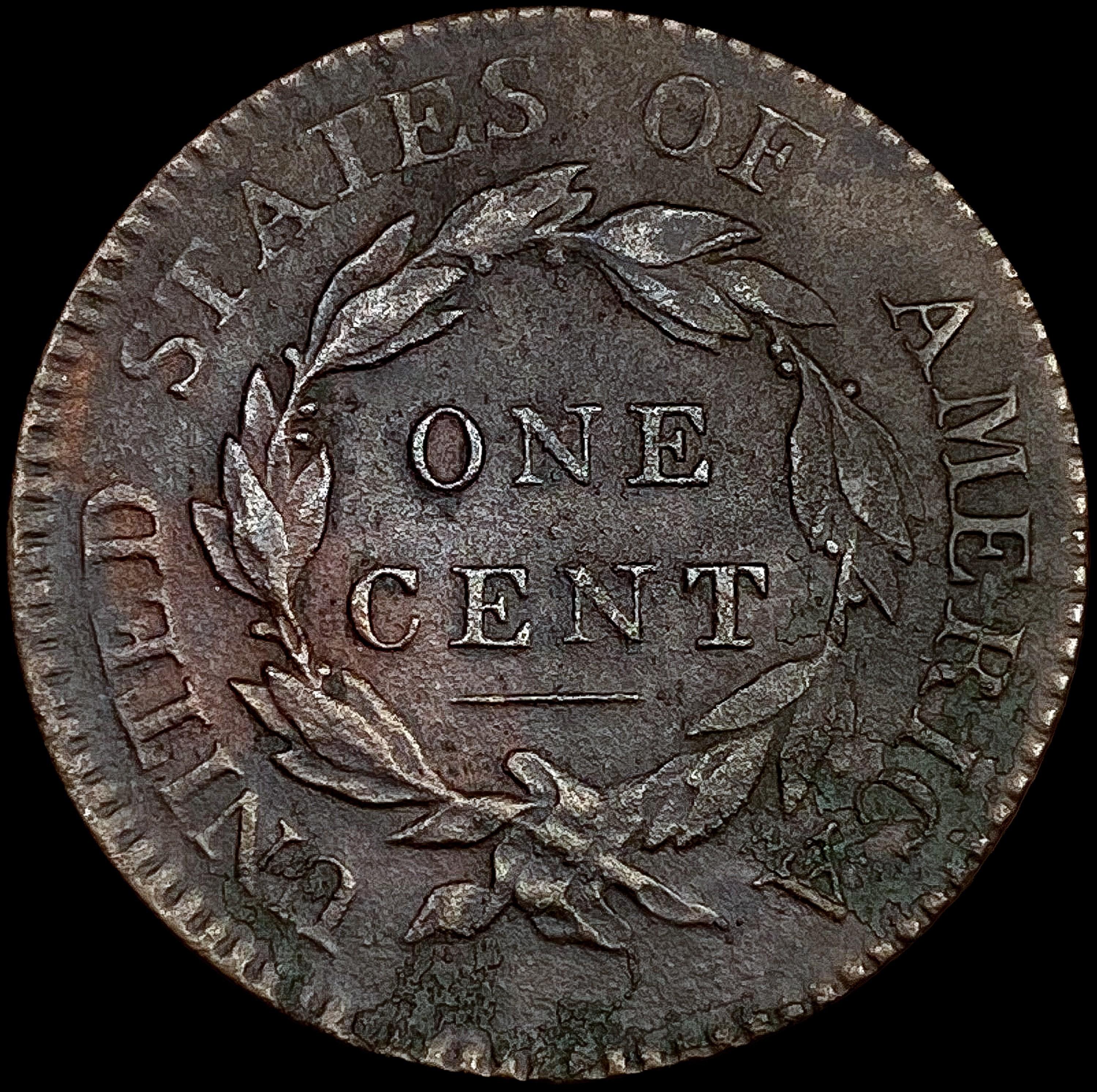 1817 13 Stars Classic Head Large Cent LIGHTLY CIRC