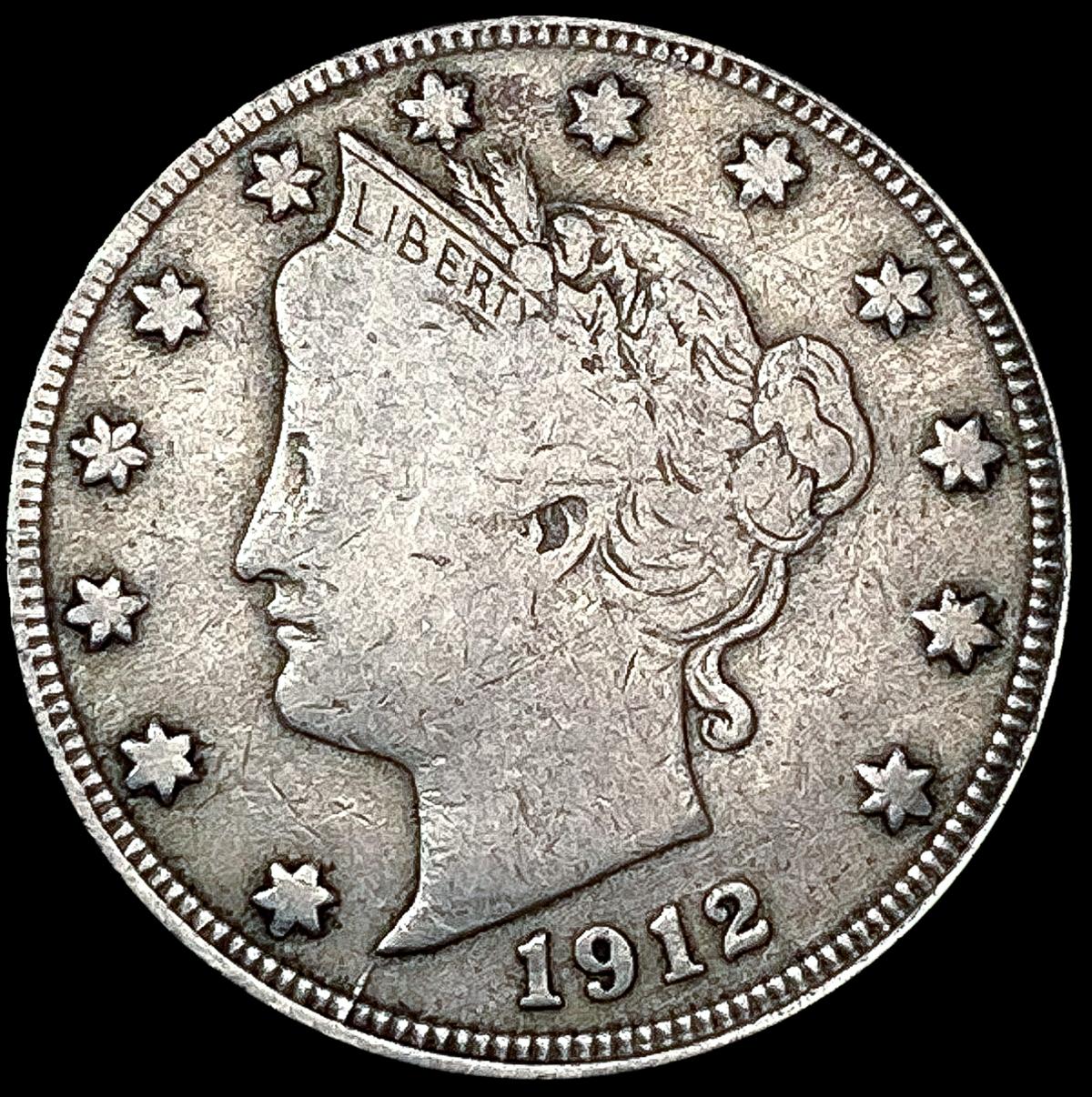 1912-S Liberty Victory Nickel NICELY CIRCULATED