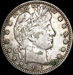 1916-D Barber Quarter CLOSELY UNCIRCULATED