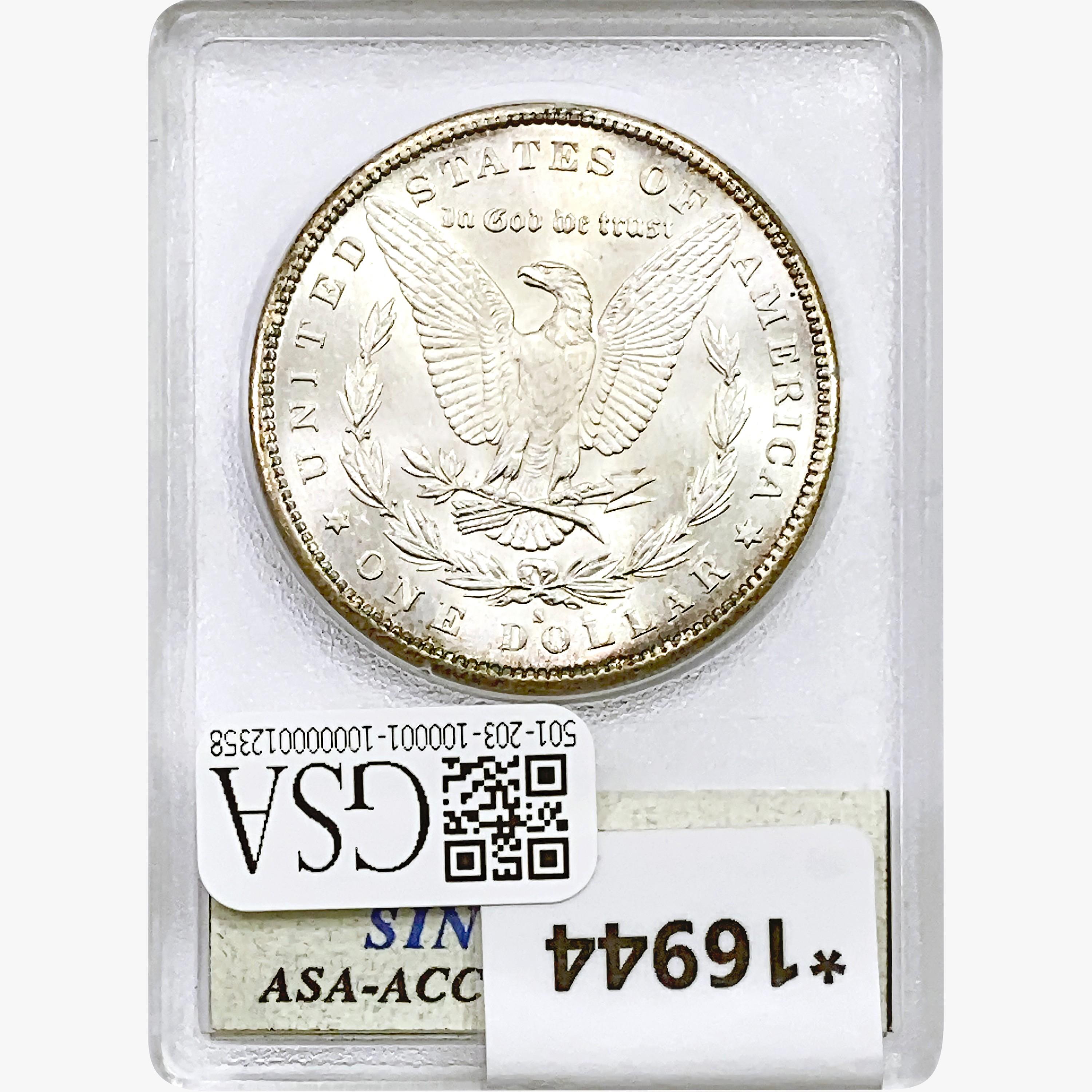 1890-S Morgan Silver Dollar ACG MS64