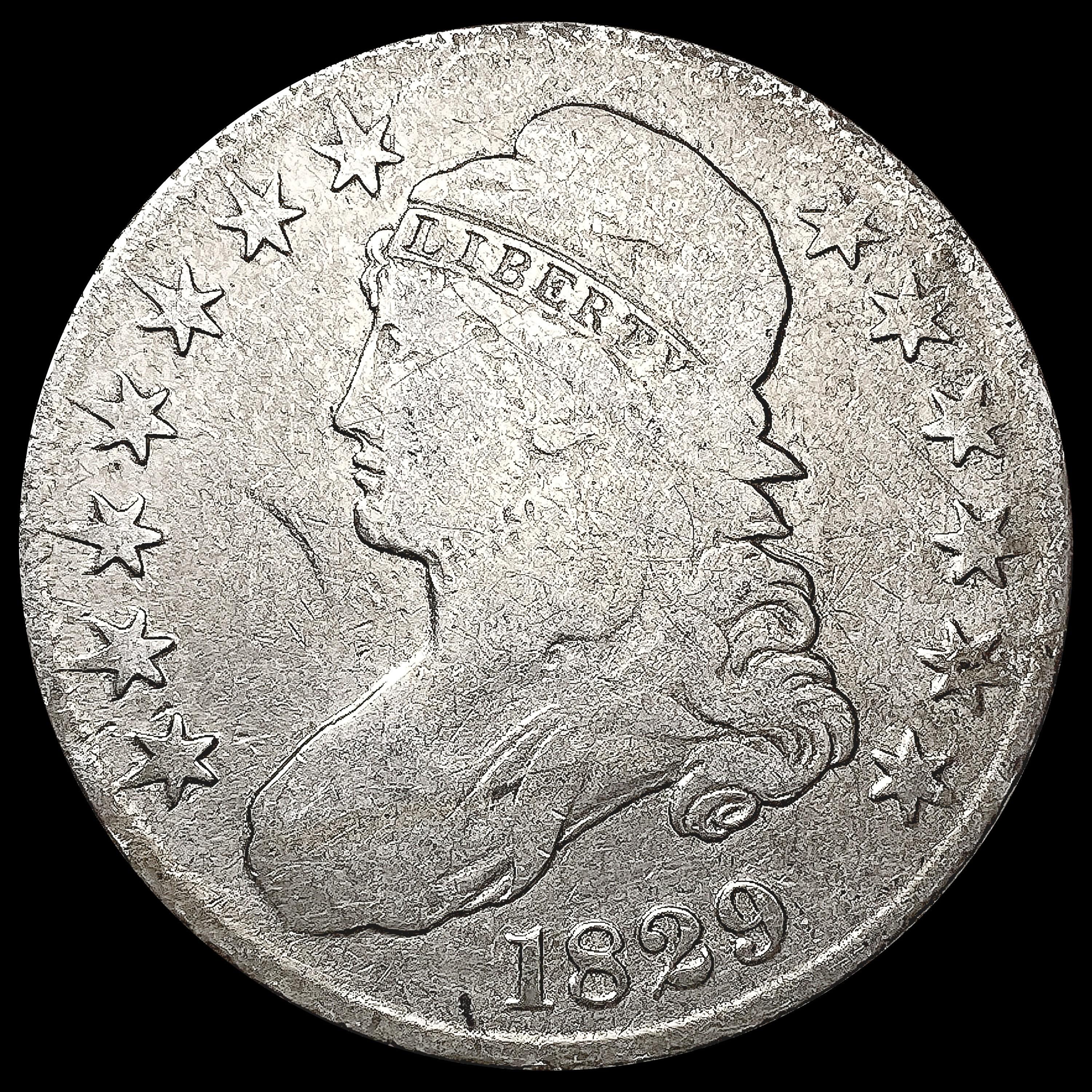 1829 Capped Bust Half Dollar NICELY CIRCULATED