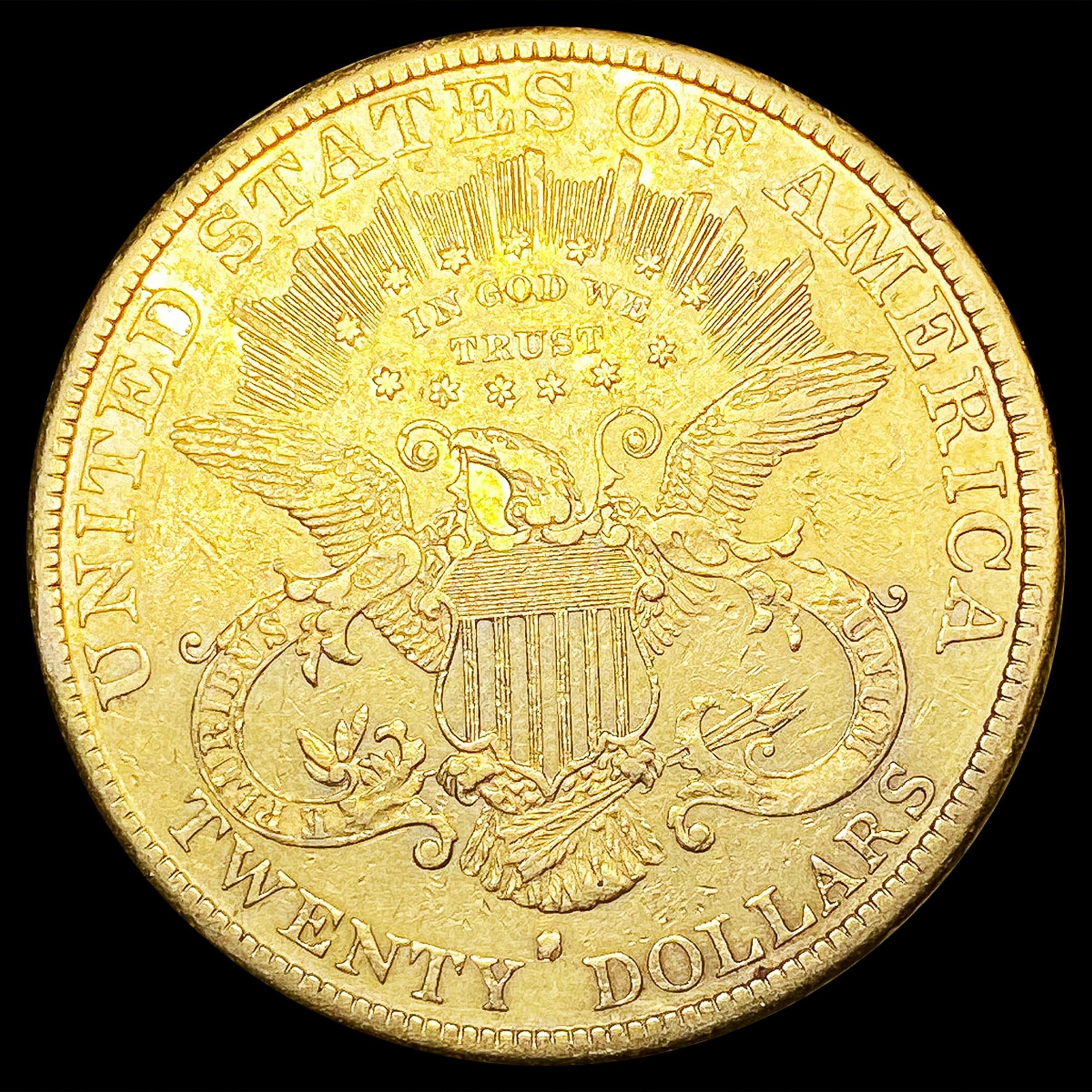 1880-S $20 Gold Double Eagle CLOSELY UNCIRCULATED