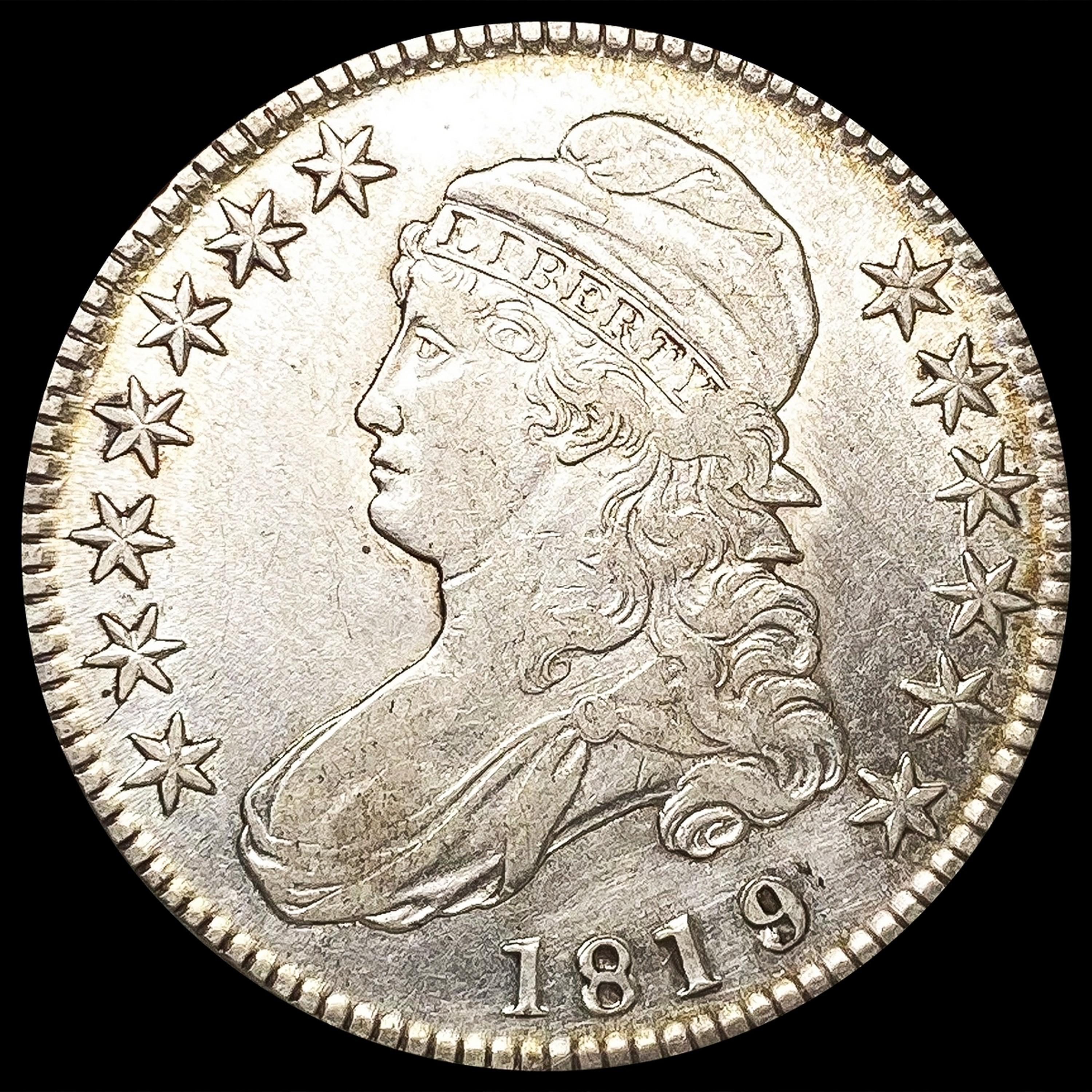 1819 Capped Bust Half Dollar LIGHTLY CIRCULATED