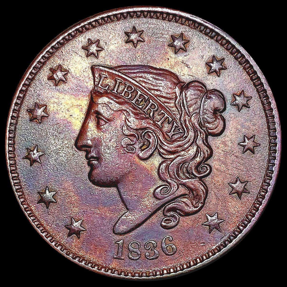 1836 Coronet Head Large Cent UNCIRCULATED