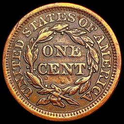 1853 Braided Hair Large Cent CLOSELY UNCIRCULATED