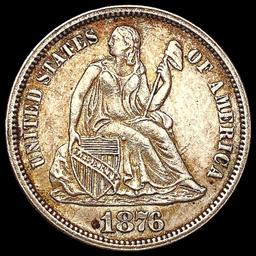 1876 Seated Liberty Dime CLOSELY UNCIRCULATED