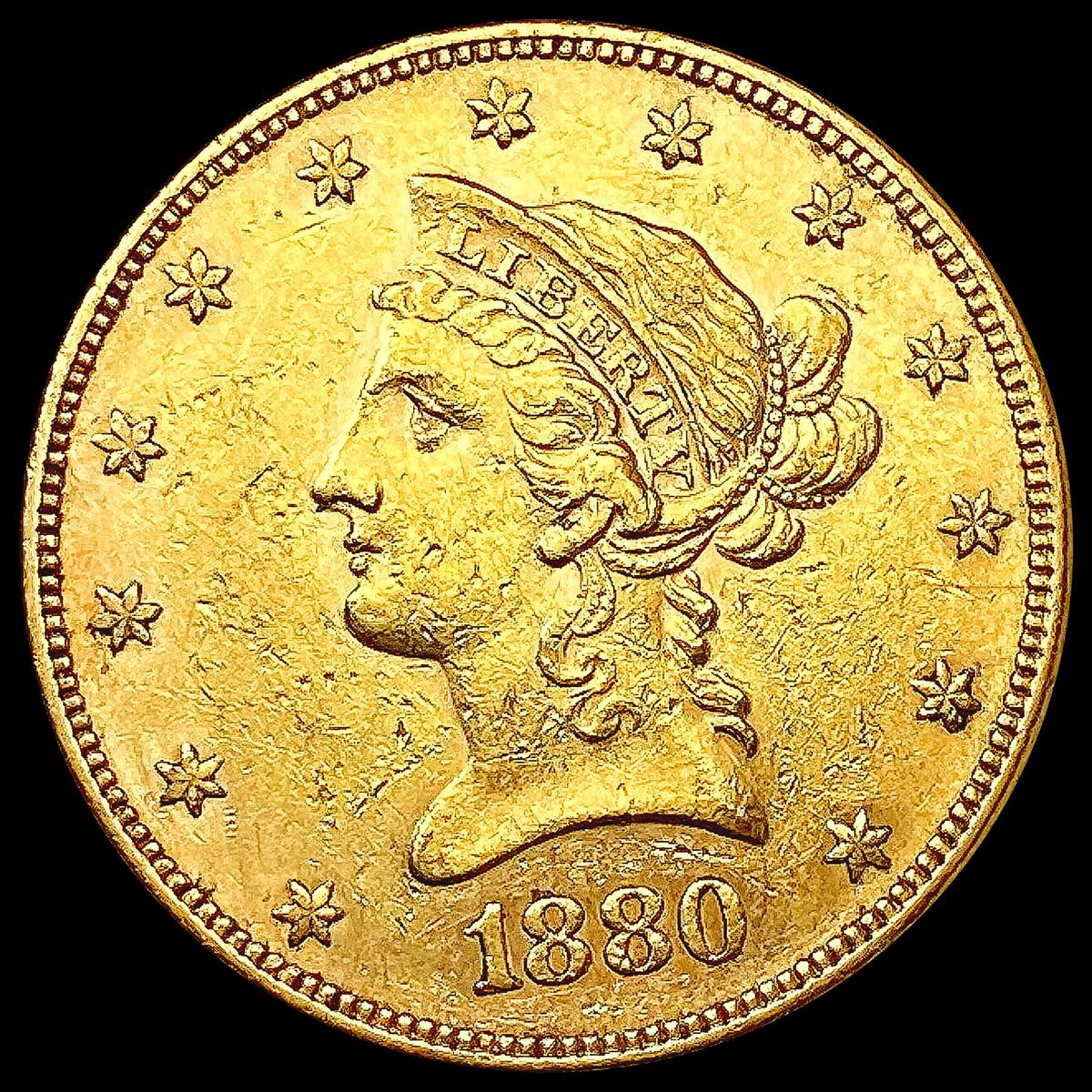 1880 $10 Gold Eagle CLOSELY UNCIRCULATED