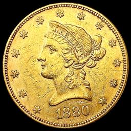 1880 $10 Gold Eagle CLOSELY UNCIRCULATED