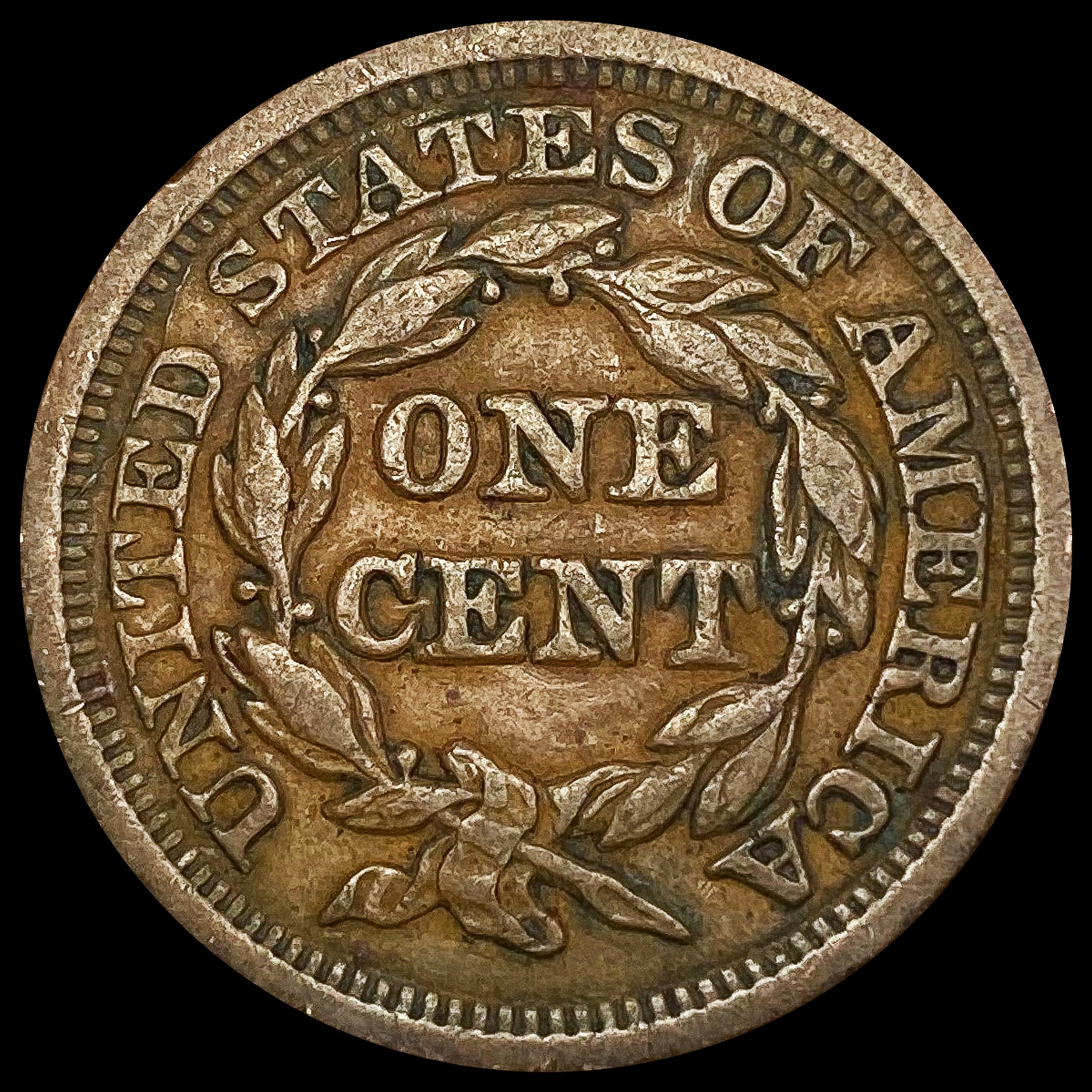 1848 Braided Hair Large Cent HIGH GRADE