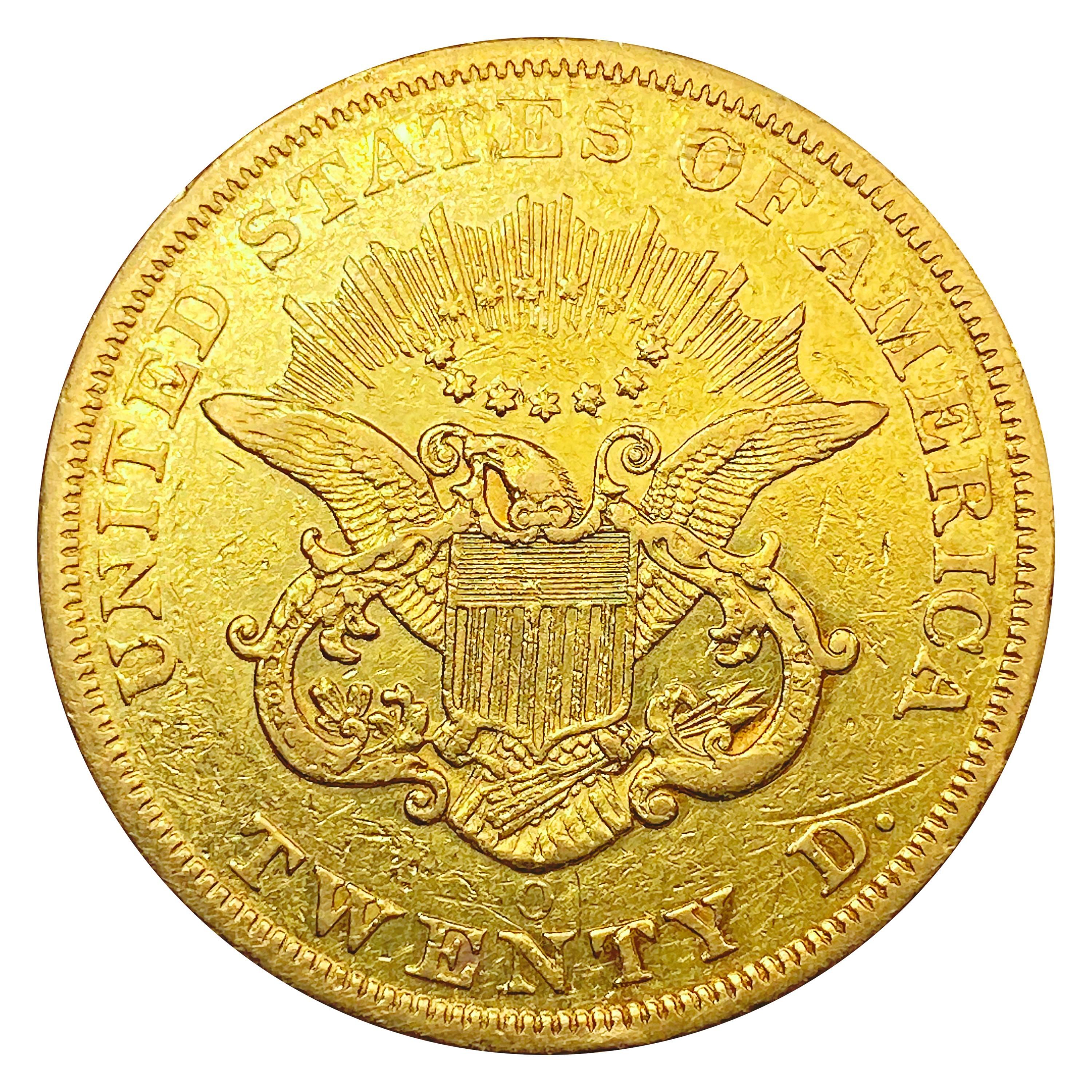 1850-O $20 Gold Double Eagle NEARLY UNCIRCULATED