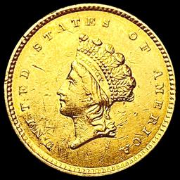 1854 Rare Gold Dollar CLOSELY UNCIRCULATED