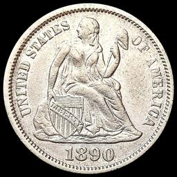 1890 Seated Liberty Dime CLOSELY UNCIRCULATED